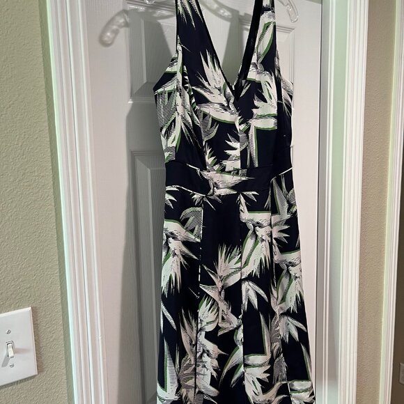 Classiques Navy Silk Dress - Picture 1 of 9